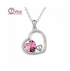 Crystal heart pendant  necklace