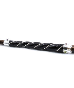 Natural stoneblack twisted wand