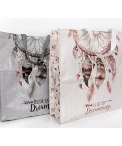 Large Dreamcatcher Shopper Tote pink