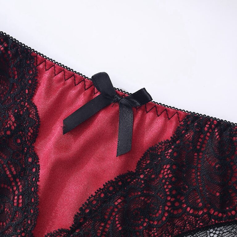 Silky black lace panties – Minervashop.eu