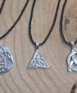 Silver Triquetra pendant with cord