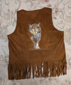 Caramel chamois with wolf vest