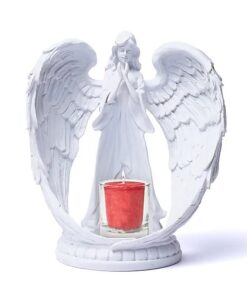 Candlestick with white angel