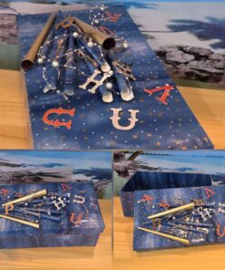 Blue sky and letters gift box