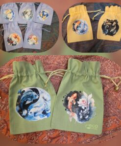 Pisces cotton pouch 12 x 17 cm