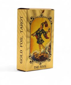 Blue & Gold Foil Tarot Card Set - All Seeing Eye