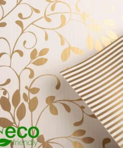 Double golden pattern paper 9797 40cm x 1m