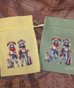 Puuvillane kotike Reisi tšikid 12 x 17 cm