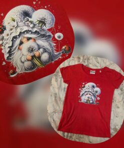 Punane T-särk pildiga