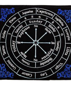 Pendulum mat astrology 30 x 30 cm