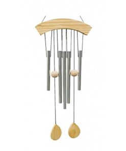 Wind chime Five Chimes with natural wood<br>