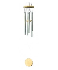 Wind chime five chimes with natural wood<br>