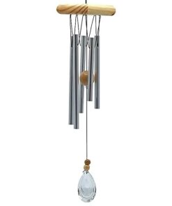 Wind chime with five chimes and crystal wind catcher<br>