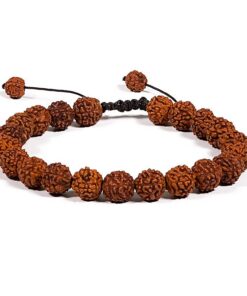 Mala/bracelet rudraksha 21 beads adjustable<br>
