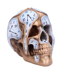 Time Goes By Clock Skull 17.5cm<br>