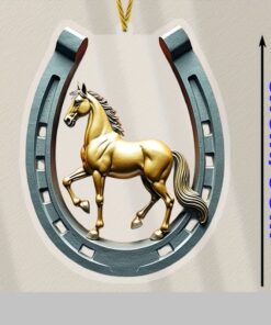 Akrüülist rippuv talisman hobusega