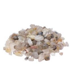 Rutilated quartz tumbled stone