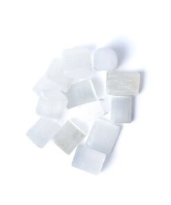 Selenite (satin spar) tumbled stones<br>
