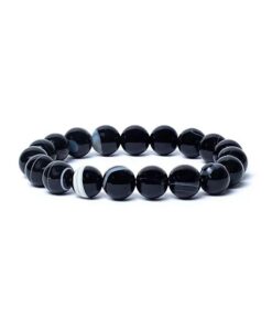 Bracelet Shiva eye agate AA quality elastic<br>