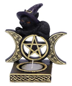Black Magic Cat Tea Light Holder<br>