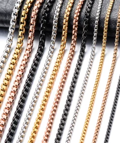 Ümarlüliga roostevaba teras kaelakett