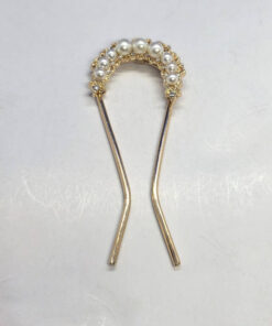 Kuldne pärlitega suur soengunõel