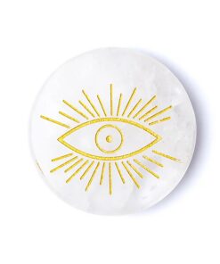 Engraved mineral disk