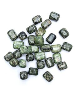 Green Serpentine tumbled stone A quality piece