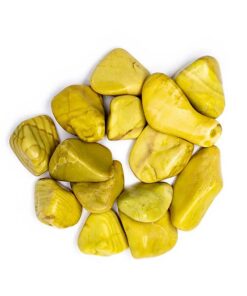 Serpentiin trummelkivi kollane tk.