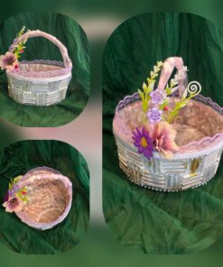 Lillade lilledega kangast korv sangaga