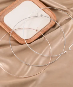 Rhodium choker necklace