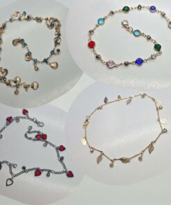 Kristallidega jalakett