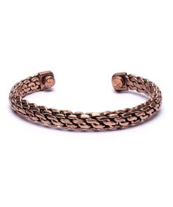 Punutud vask käevõru magnetitega