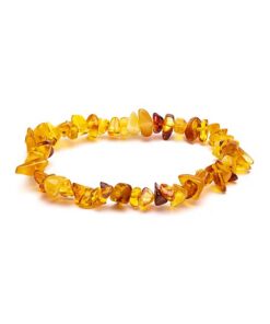 Merevaik chipsidega kummiga käevõru