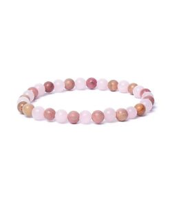 Bracelet rose quartz/ thulite AA quality elastic<br>