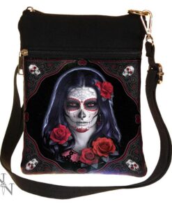 Sugar Skull must õlakott