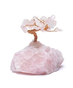 Gemstone tree Rose quartz
