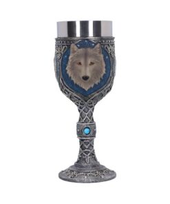 Lone Wolf Grey Animal Goblet 19.5cm<br/>