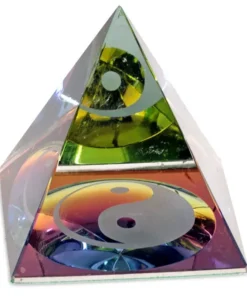 3D Yin Yang klaas püramiid