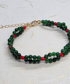 Green agate bracelet